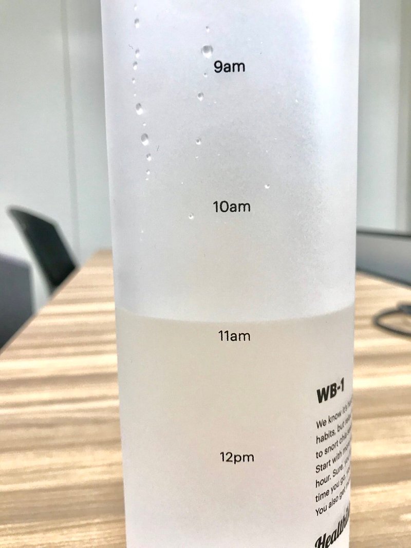 常忘記喝水的人看這裡　「自帶時間表水瓶」神設計提醒你幾時要喝水