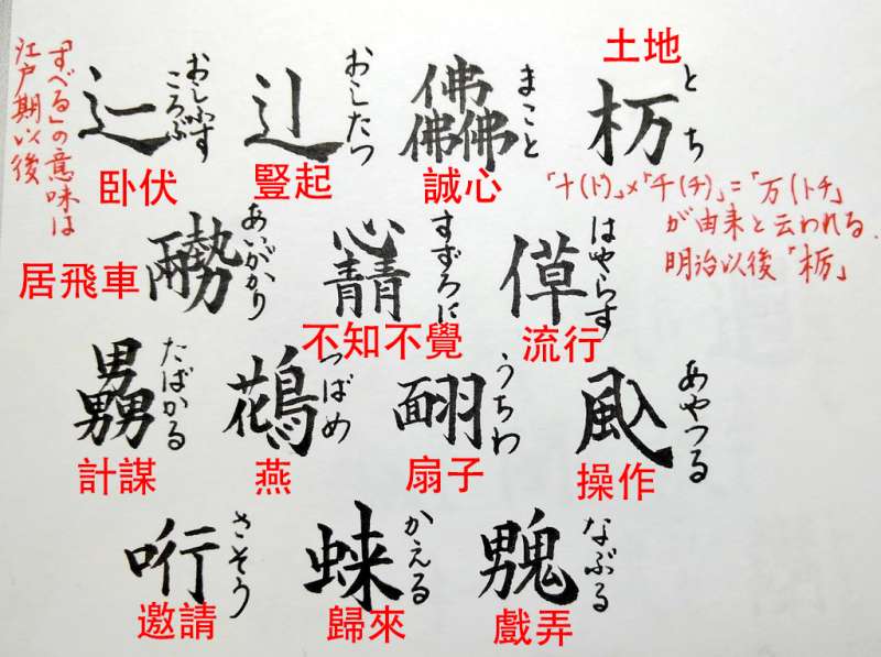「不坐不立」？　一看就能秒猜到的「日本古漢字」意思
