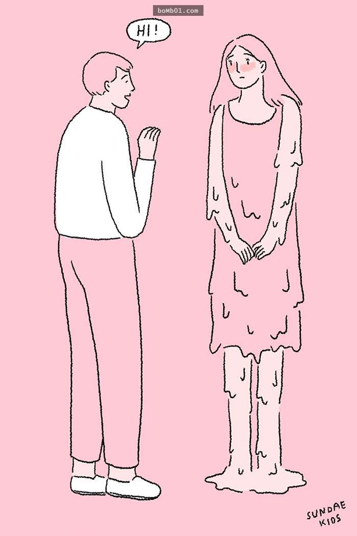 10張「畫得很簡單，但是看完卻忍不住想立馬談戀愛」的小清新插畫。