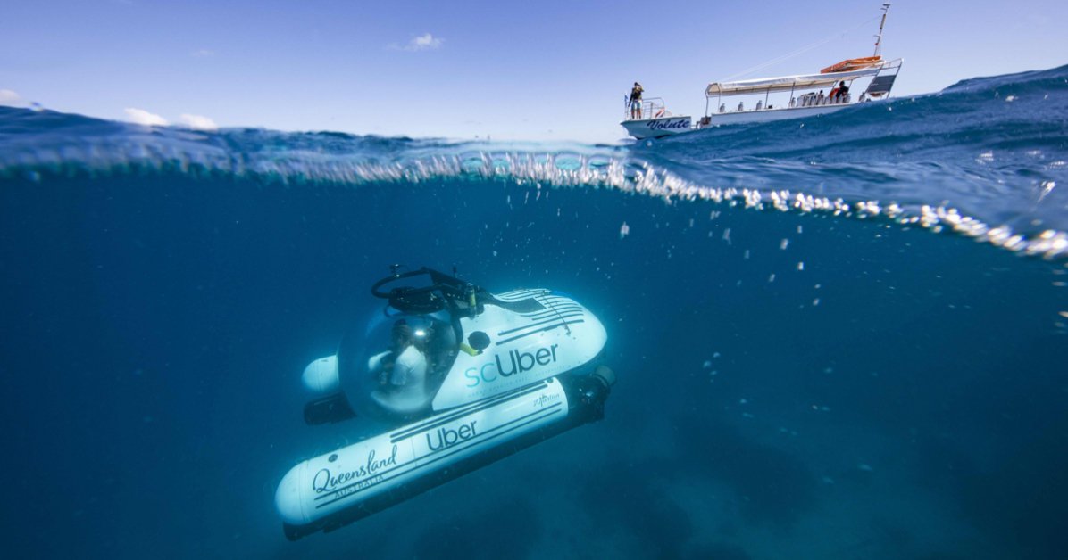 Uber神進化！　新服務可叫「潛水艇」　帶大家衝進海底世界暢遊