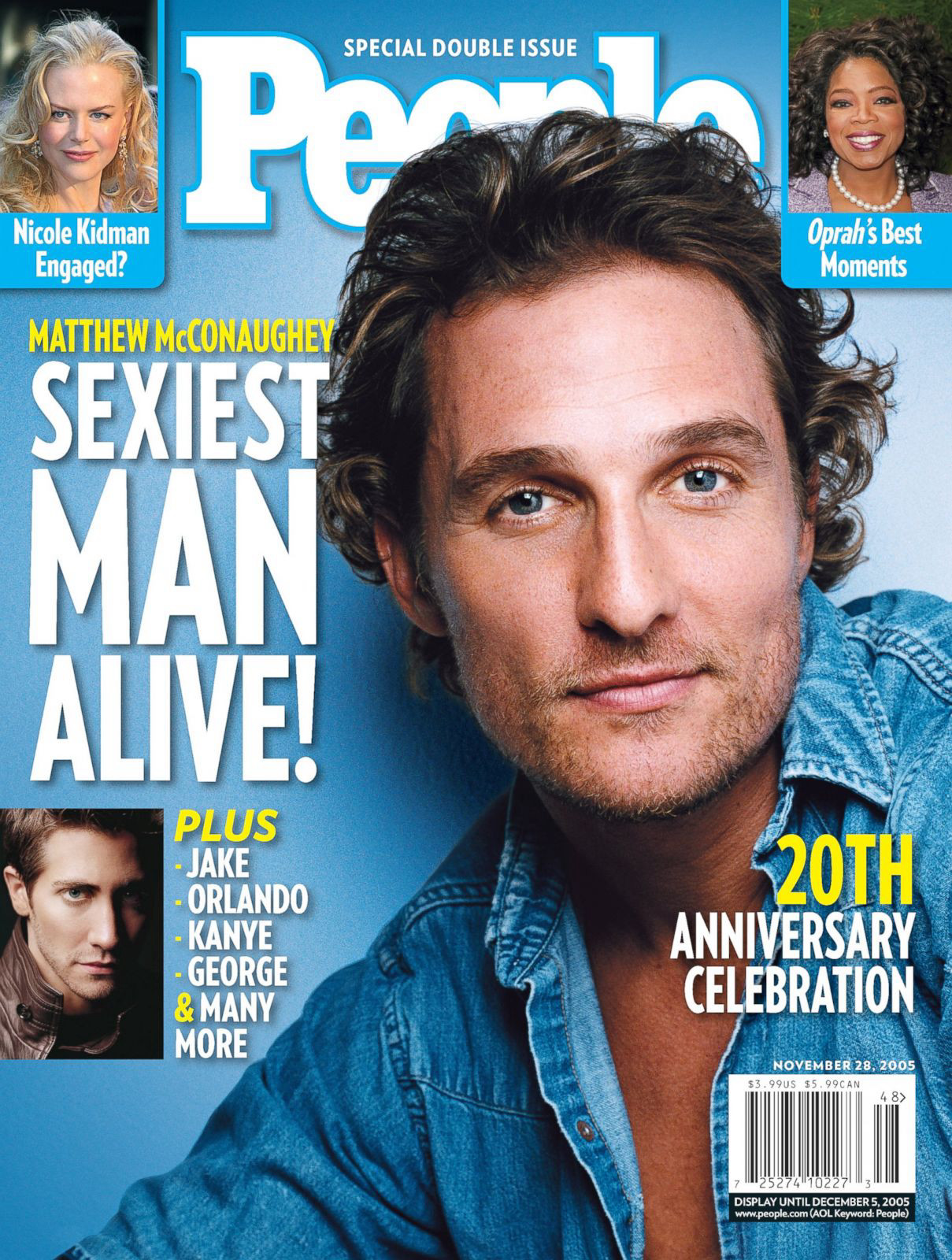 15年來《時人》雜誌選出的「世界上最性感男人」，第13位到現在還是每個女人的終極夢幻情人！