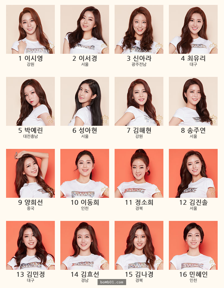 「2016年韓國小姐」一公開34位入圍者網友全傻眼，各種撞臉連評審都愣住不知該如何評選了！