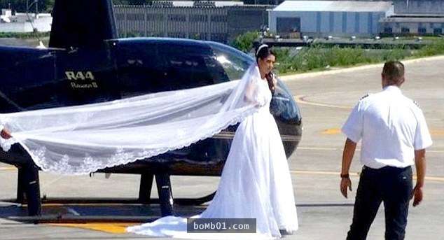 這個新娘在婚禮當天準備了直昇機要給新郎大驚喜，沒想到最後新郎看到的卻是一輩子的痛…