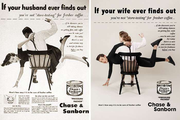 上世紀性別歧視太嚴重！　設計師把廣告的「男女角色顛倒」　讓大家看沙文主義有多毒