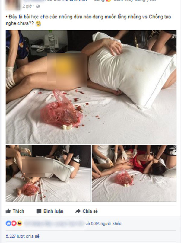 這個越南女子證明「正宮不好惹」，她一抓到小三就馬上跟友人掰開對方雙腿直接塞辣椒碎！
