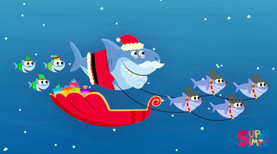 洗腦神曲《Baby Shark》推出聖誕版了！　聖誕老鯊「嘟起來」準備狂重播