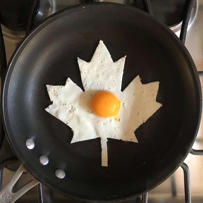 他只要有「蛋白+蛋黃」就能在平底鍋作畫　每次的煎蛋完成後都捨不得吃掉