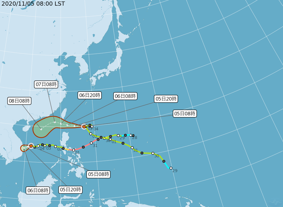 颱風「閃電」來臨！　13年來首度「11月發海警」　氣象局：最快傍晚發陸警！