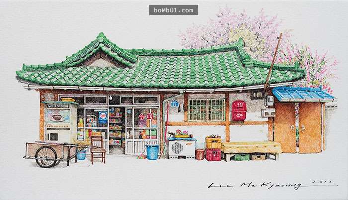 韓國藝術家花20年畫出值得保存的「柑仔店插畫」，淡淡的溫馨讓大家都想起小時候的快樂！