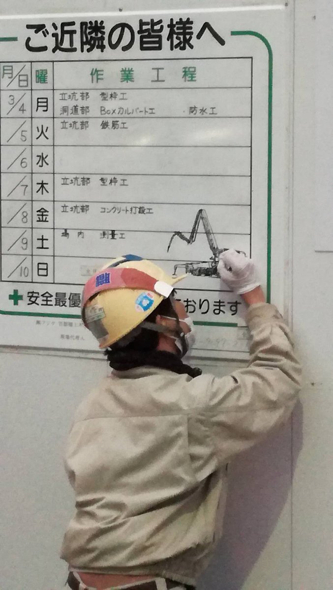 日本建築工人在留言板「畫各種可愛塗鴉」　網友一看直誇：被建築工程耽誤的畫家