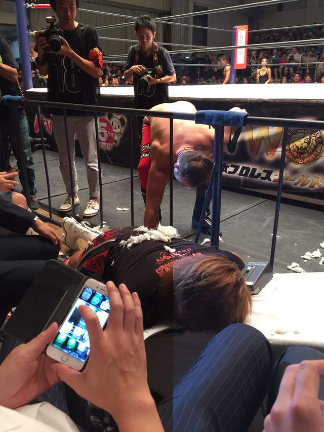 日本摔角選手的「愛貓」慘被對手抓去當發洩對象，觀眾面前直接分屍讓大家都驚叫！