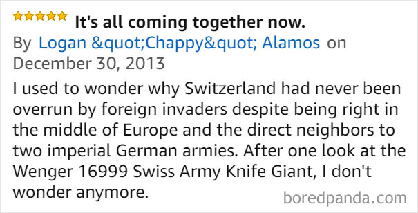 要價27萬的瑞士軍刀害網友忍不住惡搞　各種爆笑評價把它徹底玩壞了
