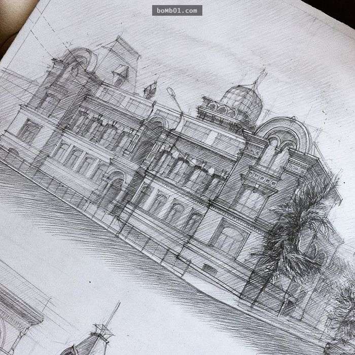 大學生公開分享「自己隨手畫畫的建築草圖設計」，只是手稿而已卻讓大家都希望看到真實作品！