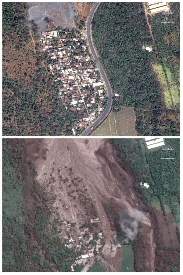 40年來最慘！　瓜地馬拉火山噴發　熔岩讓百棟房屋一夕消失