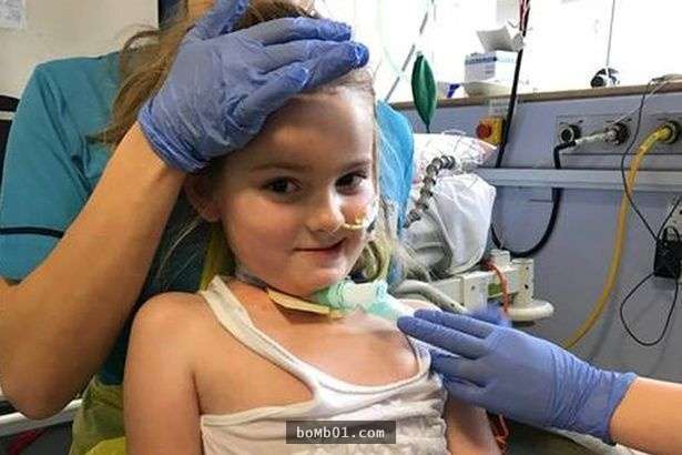 2歲女童「天生無法控制臉上器官」差點被死神帶走，但在姊姊親了她一下後就讓她活過來！