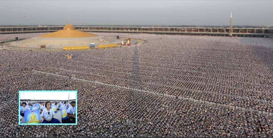 「100萬名小孩同時打坐」畫面壯觀　泰寺院：可以改變世界的力量