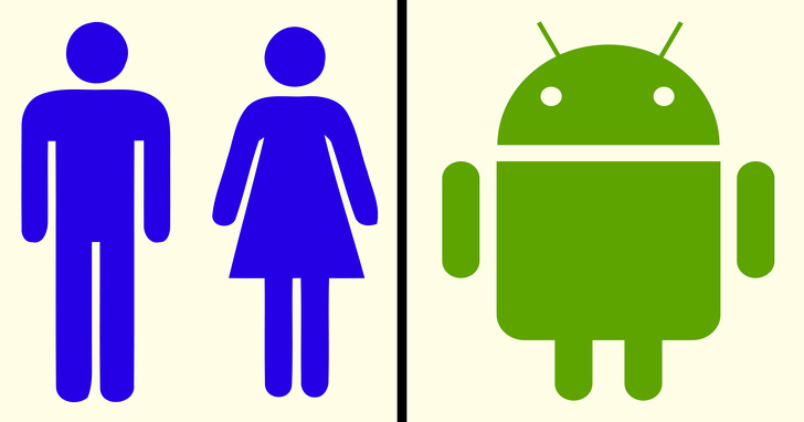 9個「全球品牌Logo」背後的小故事　安卓機器人形象＝廁所門男女圖案合體