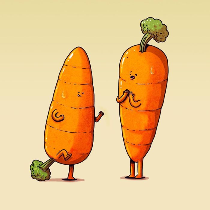 我不當蔬菜啦～　16張藝術家「超萌擬人化蔬果」願望太促咪