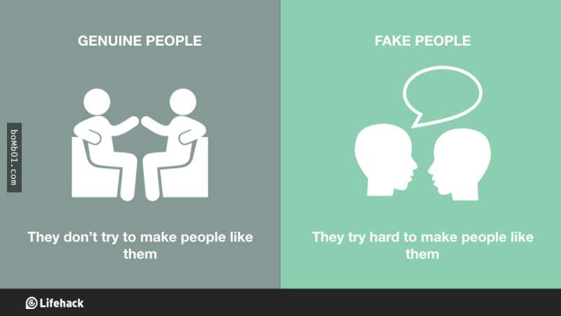 8張「真誠的人VS虛假的人」插畫讓你秒懂身邊的人是敵是友。