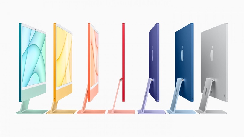 這台擺在桌上也太仙！新款iMac「絕美七色」搶先曝光　質感櫻花粉配鍵盤好看炸♡