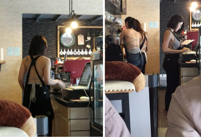 店裡都男的！泰國咖啡廳允許女服務生「自由穿衣」，結果她們的「爆乳制服」讓客人都無心喝咖啡了