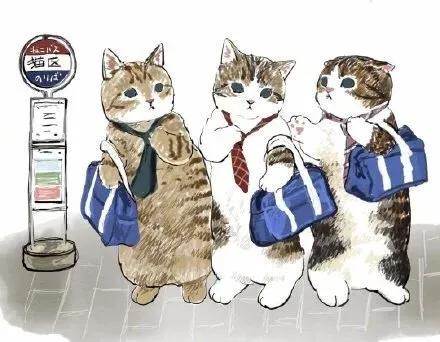如果貓咪也要上班～　插畫家「擠地鐵的貓」玻璃拍滿肉球反而好療癒♡