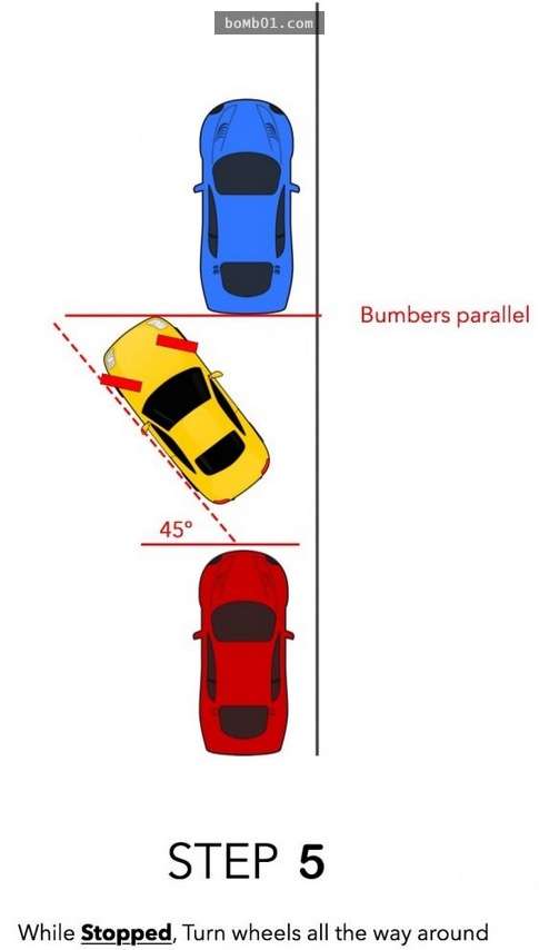 6張任誰看了都會秒懂的「路邊停車法示意圖」，容易緊張的人也能100%順利停進去！