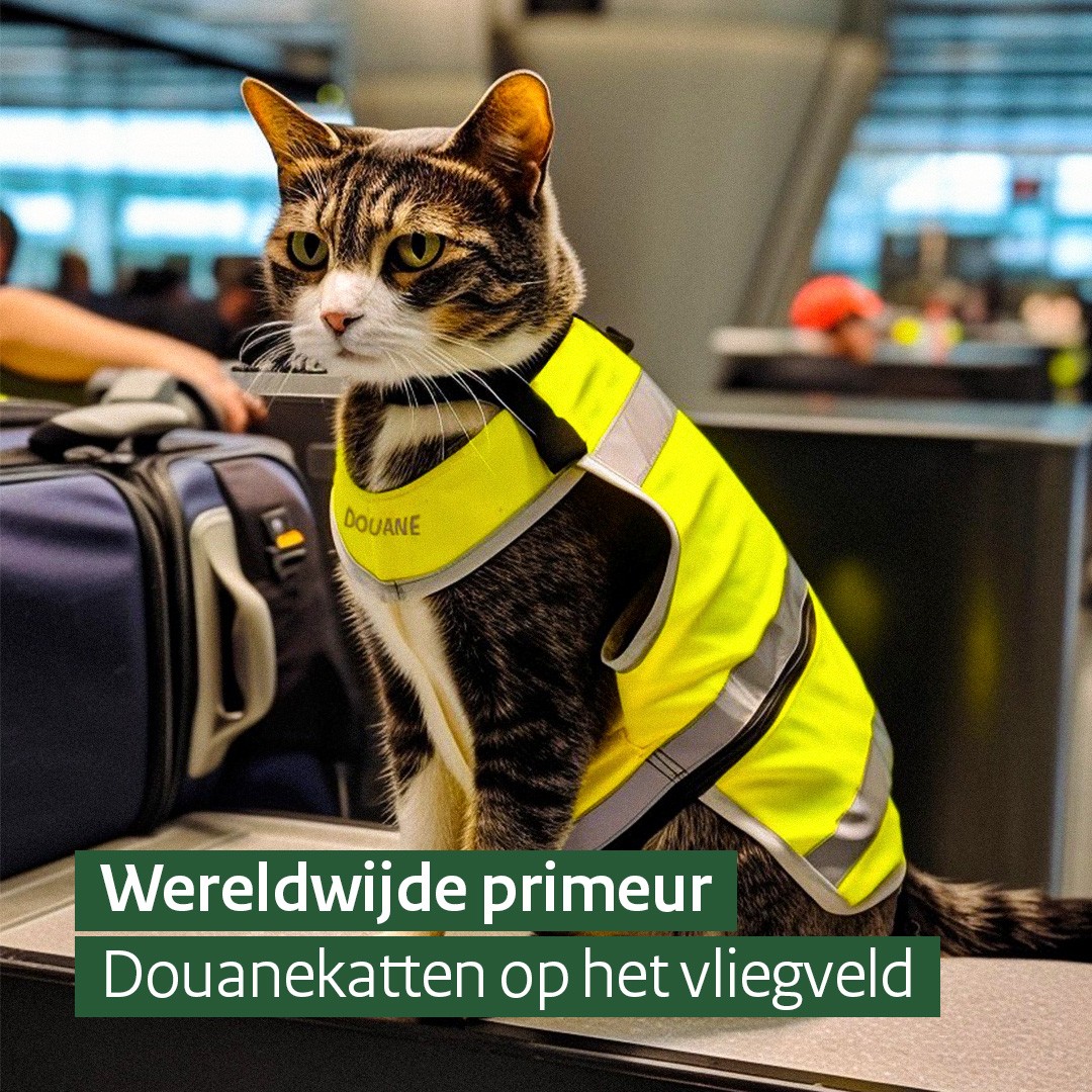 荷蘭海關將推出全球首批「緝毒貓貓」！網笑：真的會認真工作嗎？