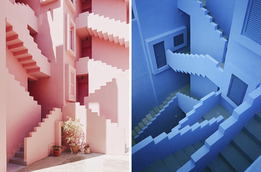 《魷魚遊戲》樓梯迷宮真的存在！　西班牙建築大師蓋「粉紅堡壘」：內部同樣超現實　