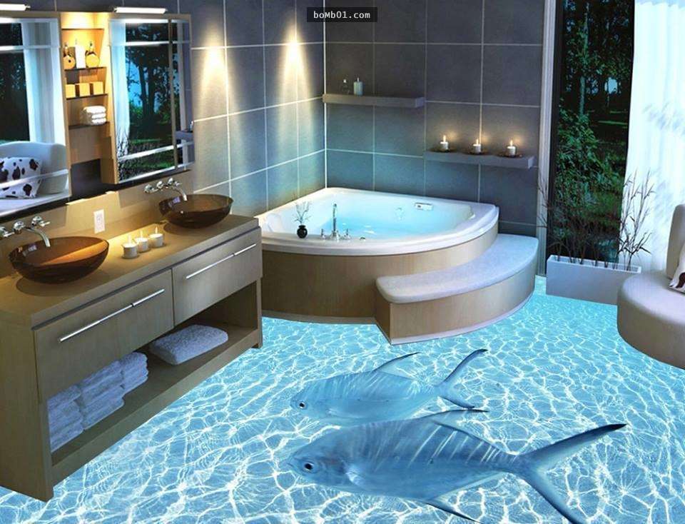 15張生動有趣的3D浴室設計，不但讓你宛如身歷其境還有舒適的體驗。