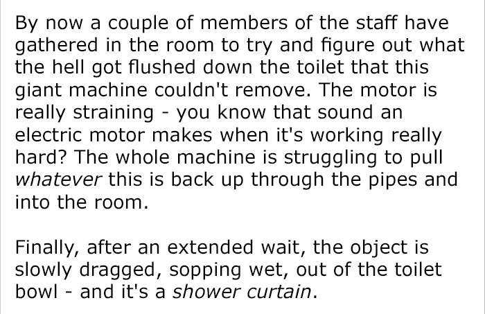 水電工從馬桶拉出「一個浴簾」　下一秒隔壁房傳出女人尖叫聲…笑翻全網