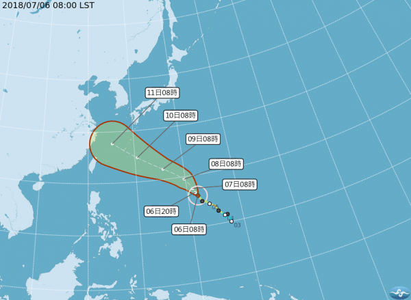 瑪莉亞中颱往北台灣靠近　「快速增強」今已變強颱