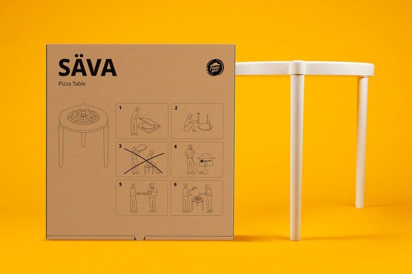 太有梗！IKEA放大披薩中的「三角架」　完美變身小圓桌：剛好可放一個披薩