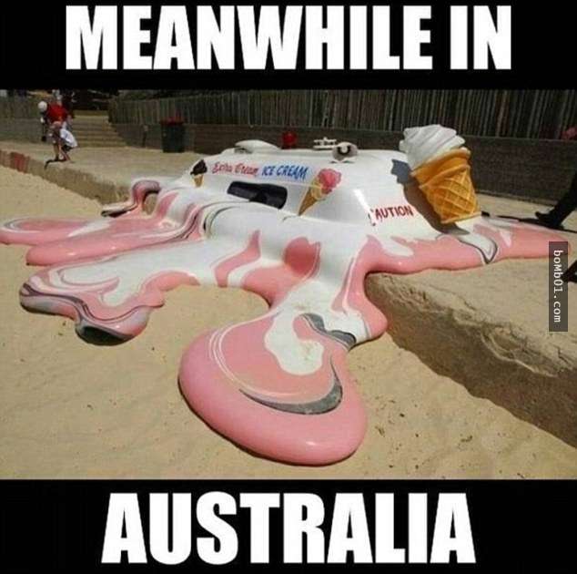 20張證明澳洲人「在這個冬天已經熱到發狂」的爆笑惡搞圖片。