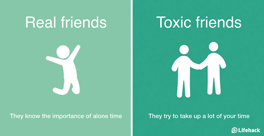 找出身邊不在乎你的人　8張「真朋友 VS 毒朋友」智慧對比圖