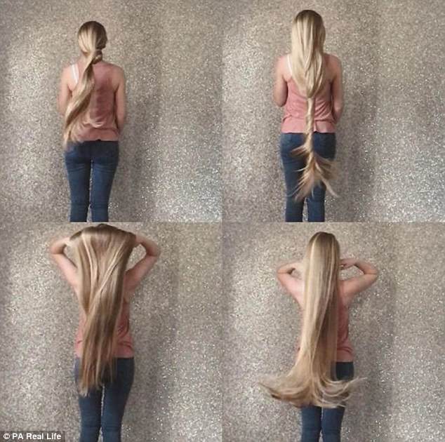 這個女人17年不剪頭髮「現在已經有120公分長」，光是日常的打理就讓她無法離開家裡！