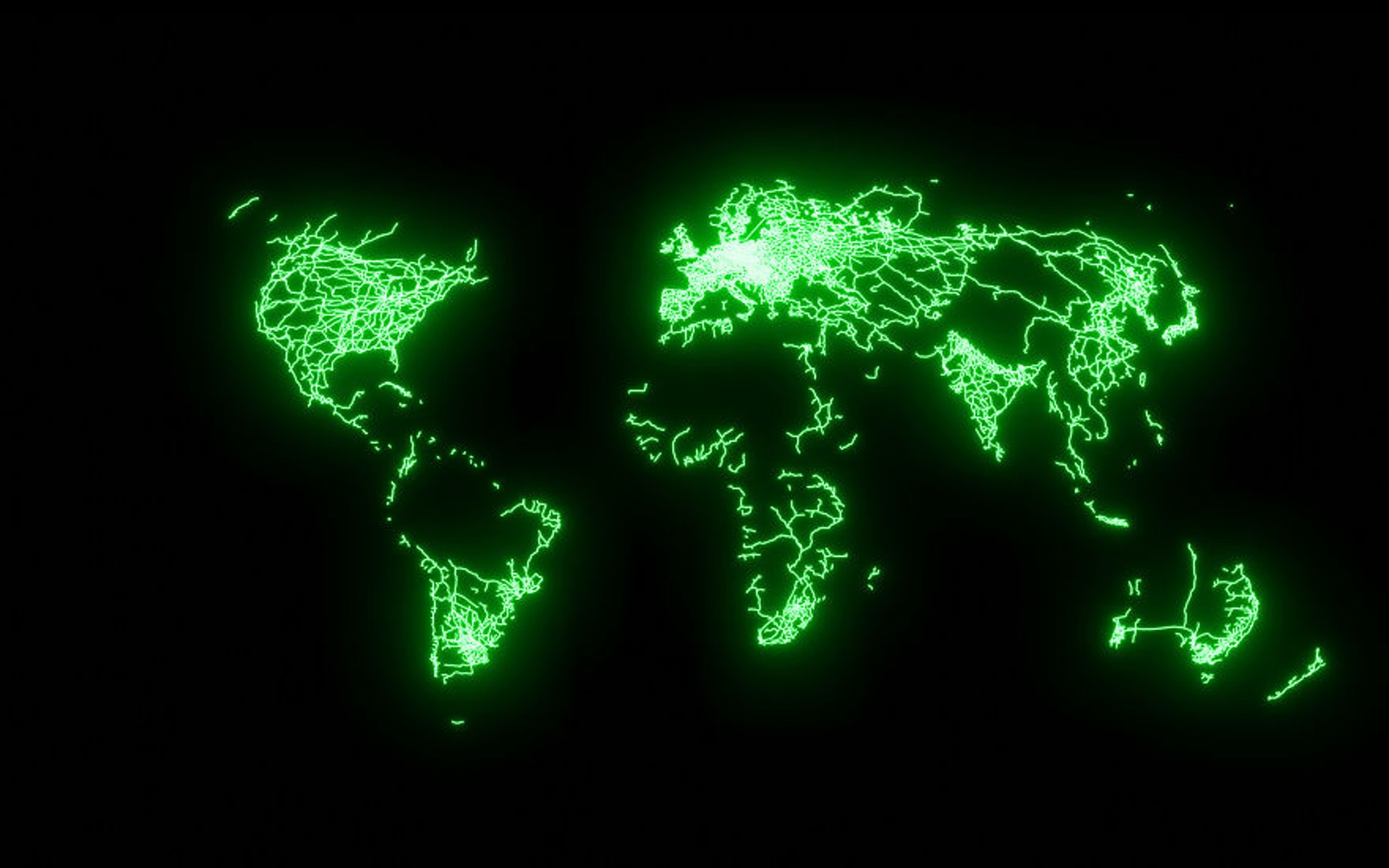 5張螢光地圖展示「全世界基礎建設位置」　這個亞洲國家的城市全球最大最亮