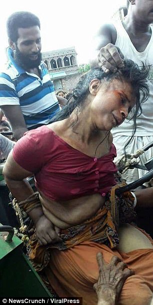 這個精障女子被村民懷疑拐帶小孩「遭綁起來動私刑」，遭毆打丟石頭3小時讓人不忍直視！