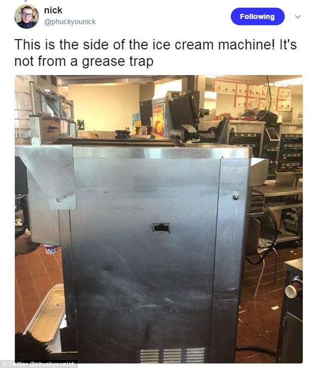他冒著被開除的風險公開「麥當勞冰炫風機器裡的畫面」，墨綠色的東西讓大家都吐慘了！