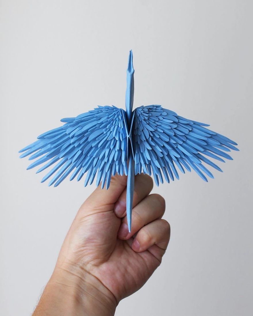 藝術家挑戰「連續1000天摺紙鶴」　網友看完直呼：直接變摺紙大師