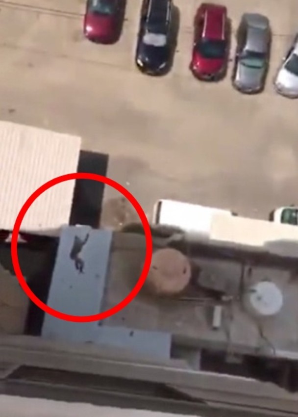 女雇主看著幫傭在7樓高陽台「單手抓欄杆求救」卻只顧錄影，下一秒還跟著拍下鬆手摔落的畫面！