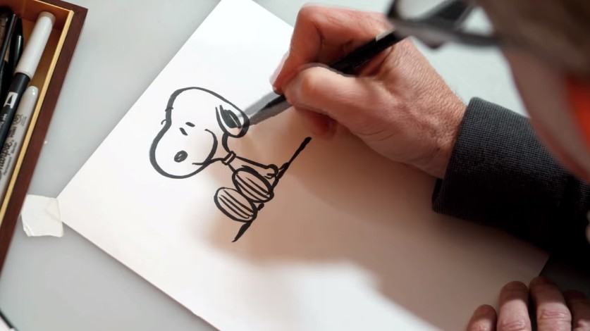大導演教你「這樣畫」史努比最像又最容易，手殘學一次就可以畫出超完美的史努比了！