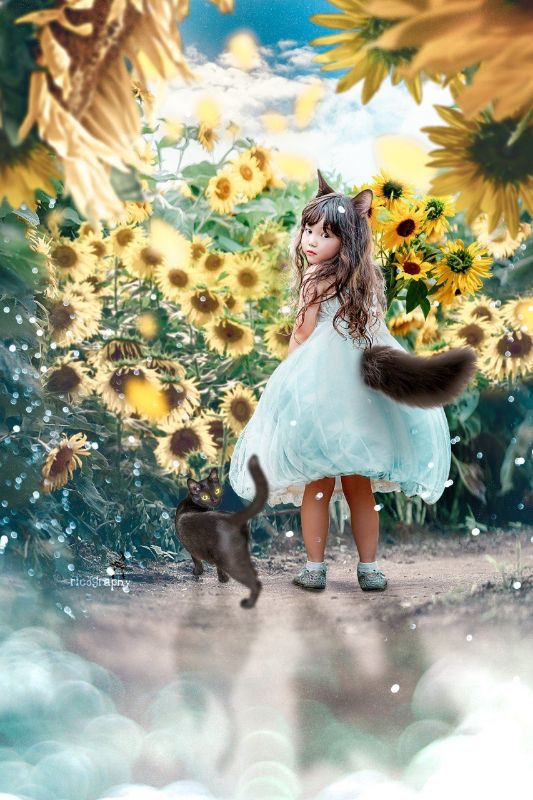 人間童話無誤～　日本攝影師的「小女孩數位藝術」：化身小狐狸可以拍電影了❤