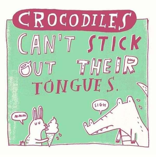 10張「超錯愕冷知識」可愛插畫　鱷魚沒辦法喇舌
