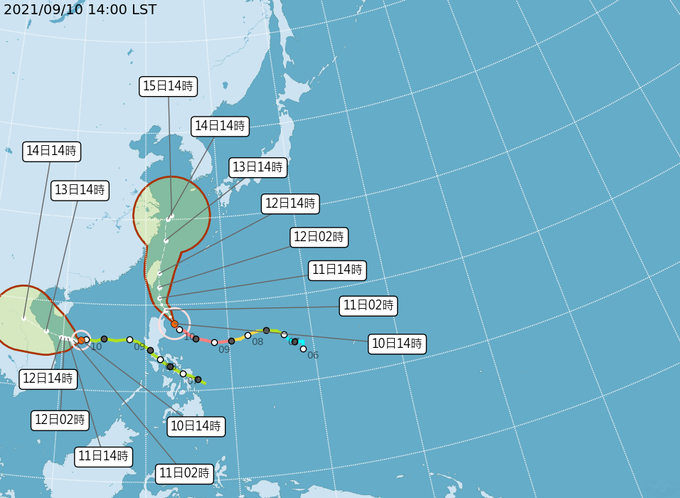 強颱燦樹週末襲台！預估從宜蘭登陸「當天穿頭」　假日狂風豪雨