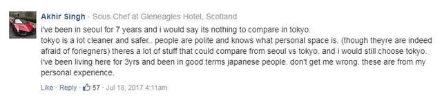外國網友PO文討論「必去韓國的理由」，結果留言竟然滿滿都是「日本比較好」讓人笑翻！