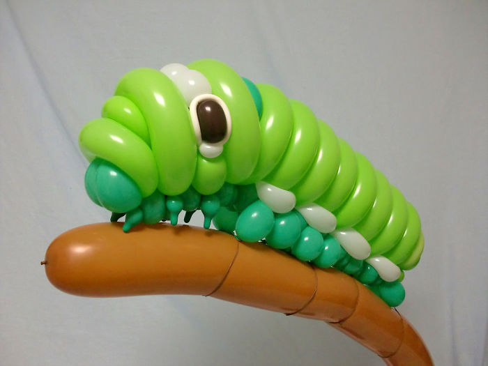 細節一點也不馬虎的「氣球藝術品」　酷斃了的蟲蟲造型挑戰著大家的感官