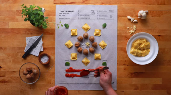 IKEA推出「最強懶人食譜」讓料理白癡也能做高級餐廳菜，我們要做的就只有「把食材填到食譜上」而已！