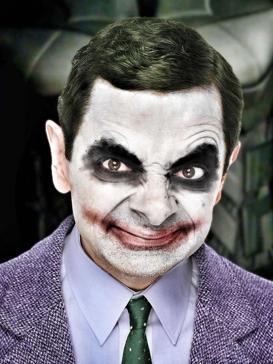 神改圖證明豆豆先生「演誰都嘛很可以」　附身Joker一秒變最強喜劇！