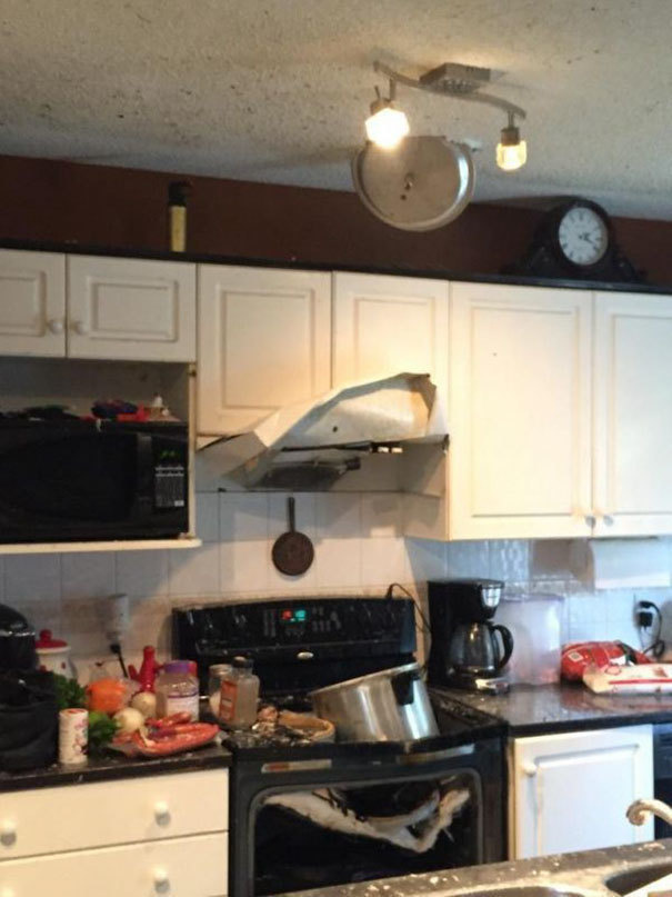 20個讓家人驚呼「沒有把廚房炸掉是上帝保佑」的廚房慘案